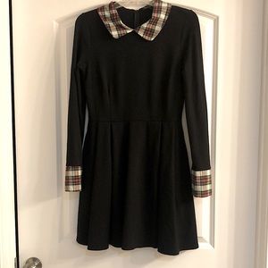 Smak Parlour tartan plaid collar dress